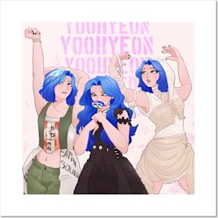 Blue Hair Yoohyeon Posters and Art